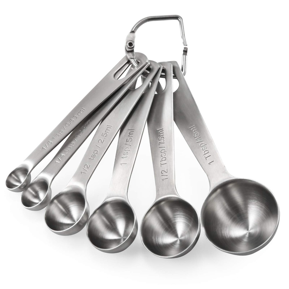 Home Cooking Cookbook - 6 pz/set Cucchiaio dosatore in acciaio