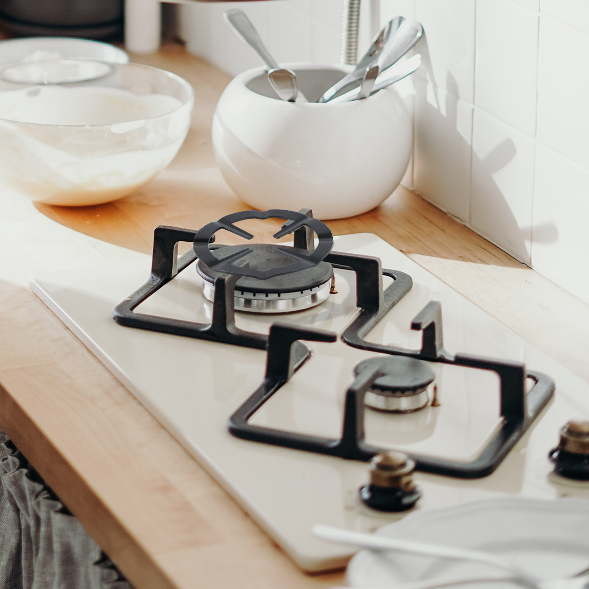 Home Cooking Gas - Supporto per pentole da cucina, griglia