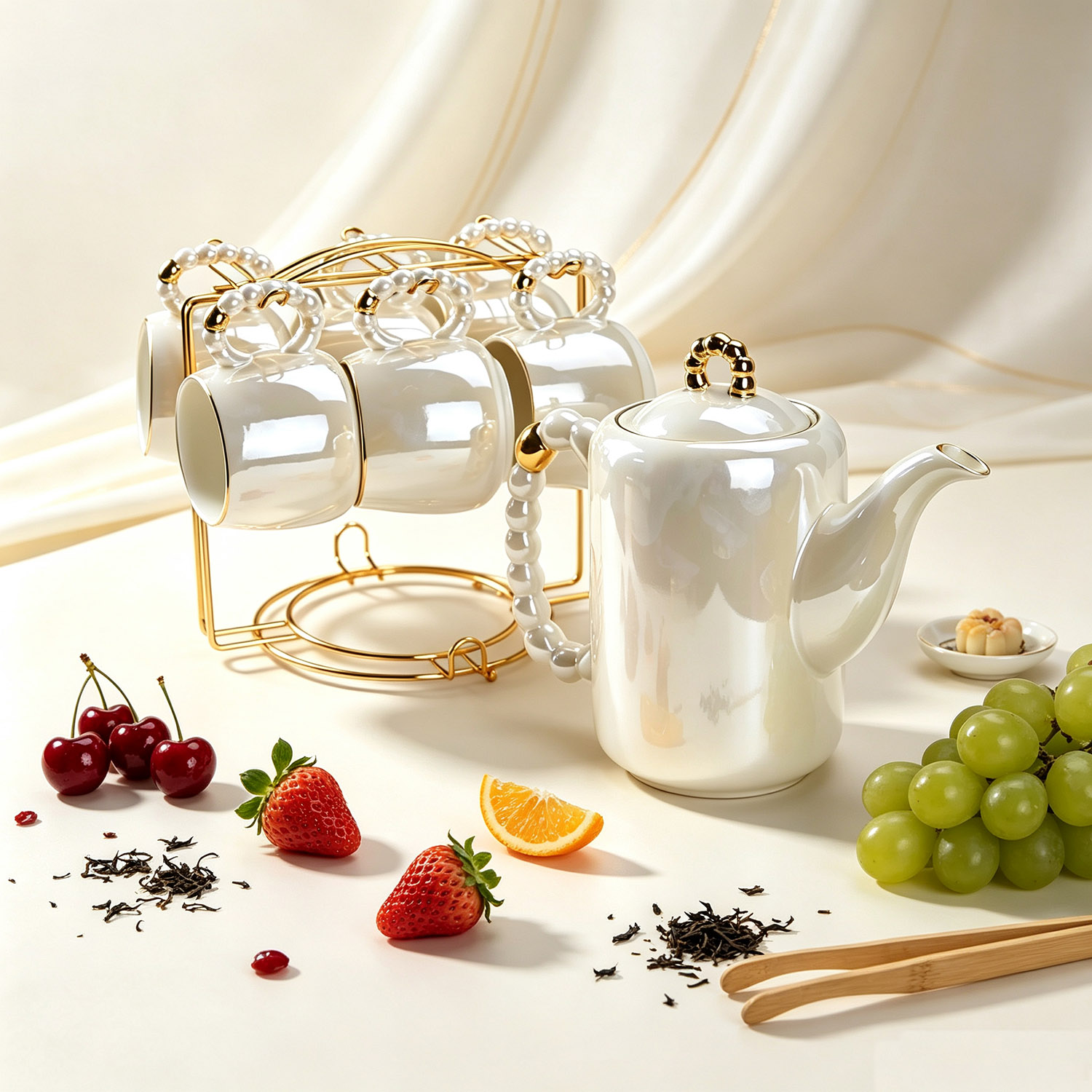 Set da tè in ceramica bianca c - Home Cooking Recipes recensione e prezzo